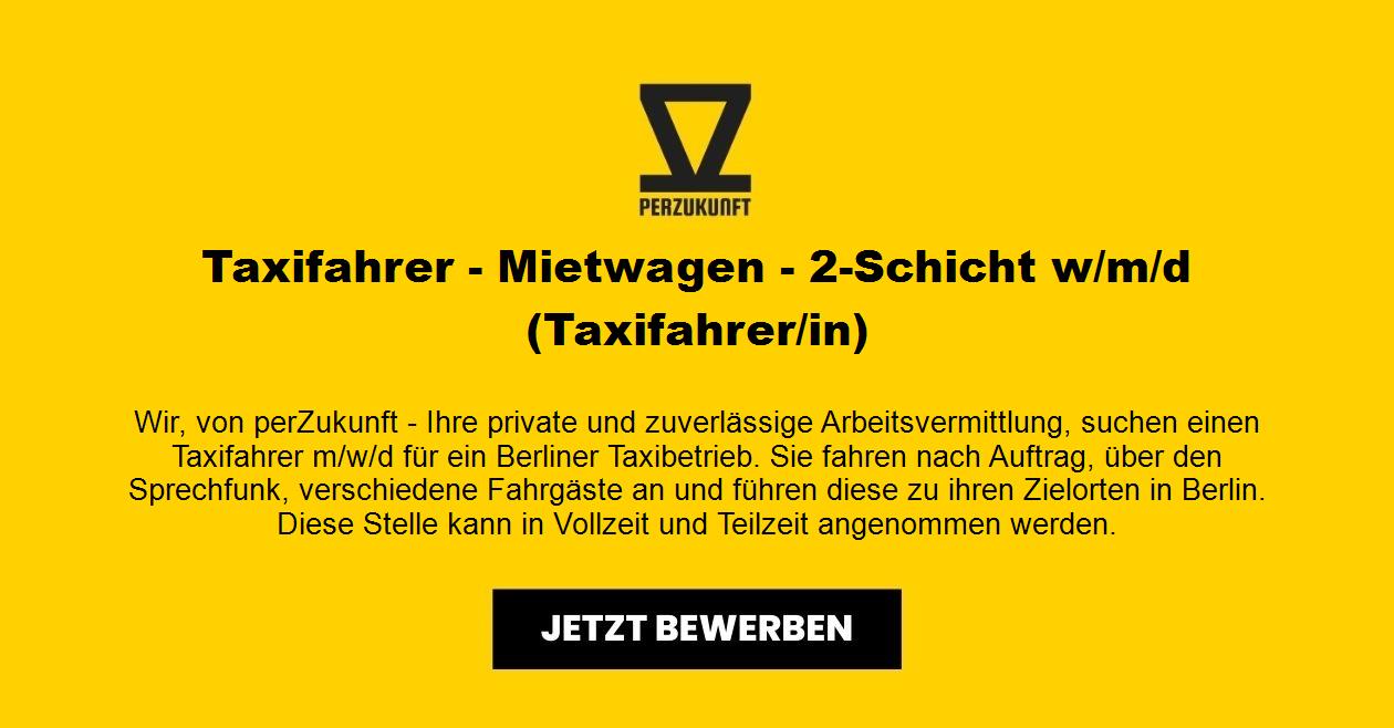 Taxifahrer - Mietwagen - 2-Schicht m/w/d (Taxifahrer)