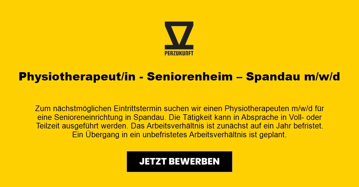Physiotherapeut/in - Seniorenheim – Spandau  (m/w/d)