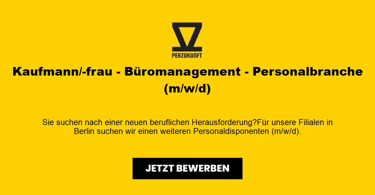 Kaufmann/-frau - Büromanagement - Personalbranche (m/w/d)