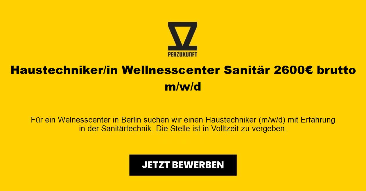 Haustechniker - Wellnesscenter Sanitär 4344,84 € brutto m/w/d