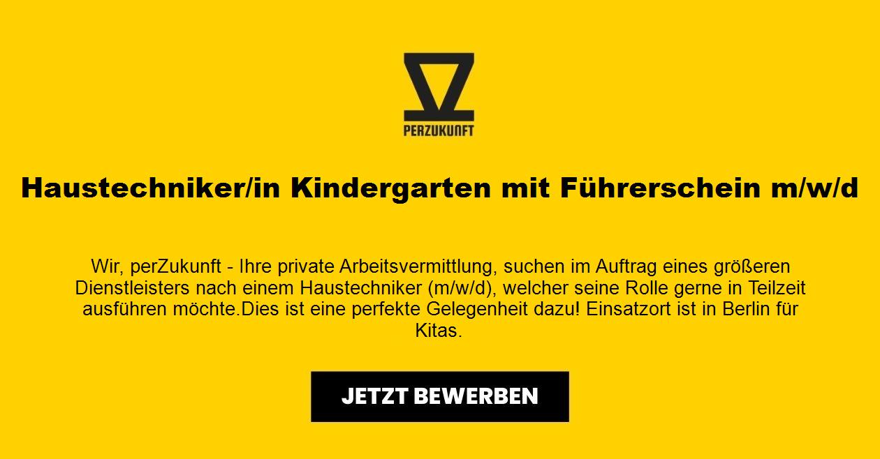 Haustechniker Kindergarten mit Führerschein (m/w/d)