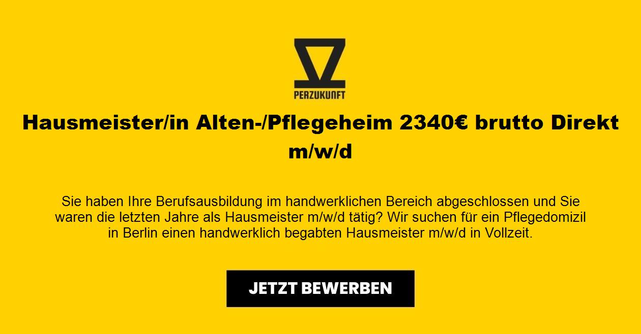 Hausmeister - Pflegeheim 3910,37 € brutto (m/w/d)