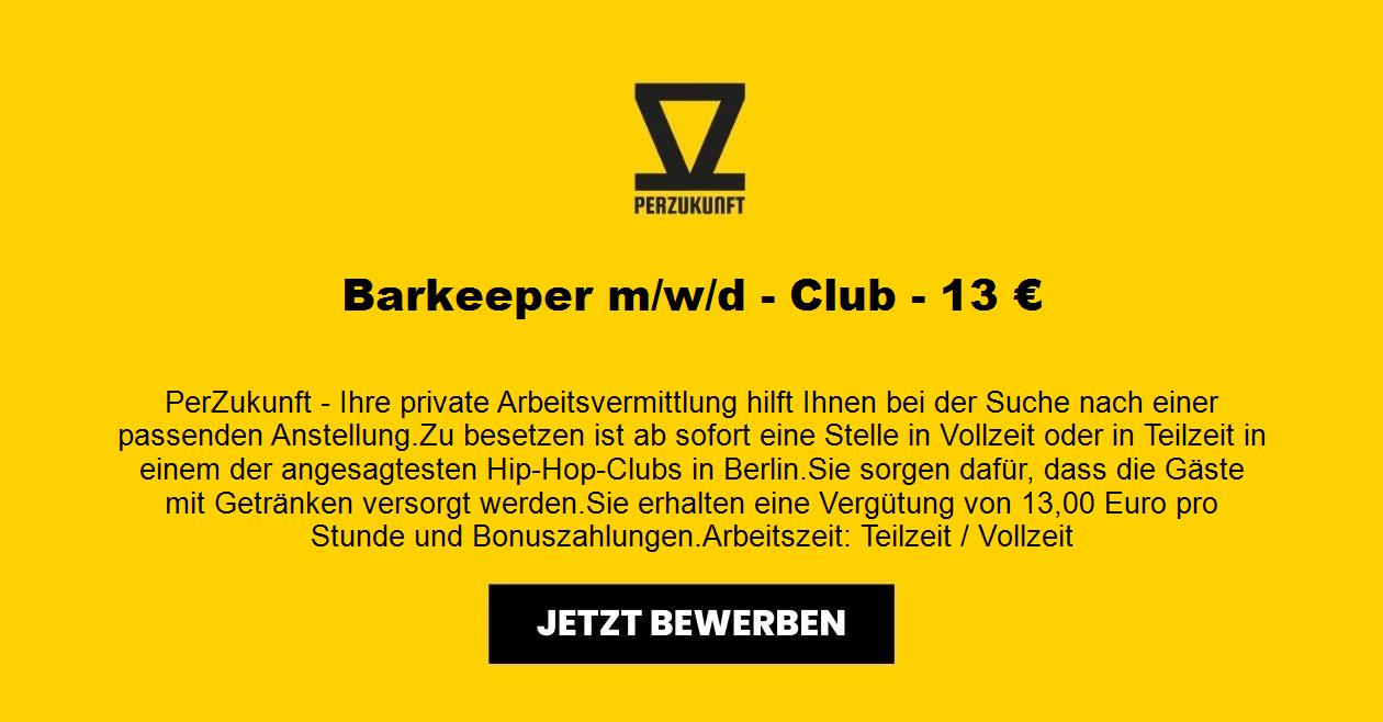 Barkeeper m/w/d - 28,09 €