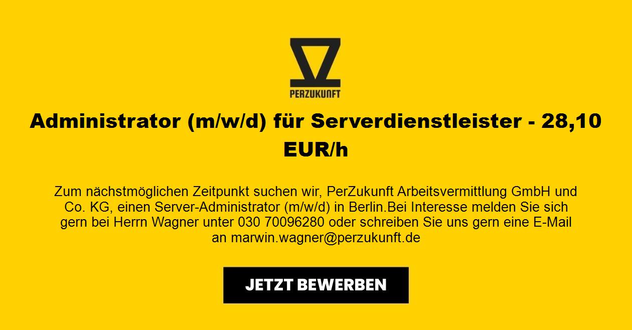 Administrator m/w/d für Serverdienstleister - 60,50 EUR/h