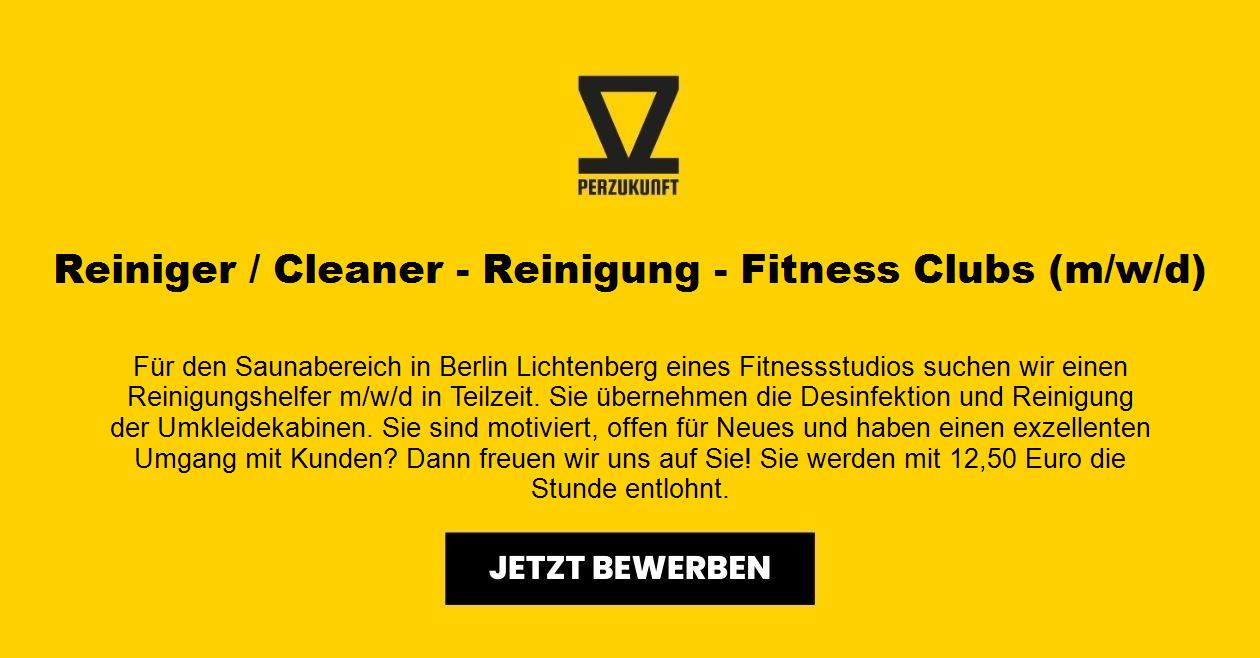 Reiniger / Cleaner Reinigung - Fitness Clubs (m/w/d)