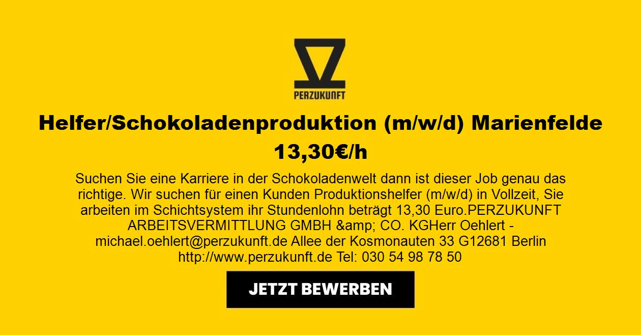 Helfer/Schokoladenproduktion m/w/d Marienfelde