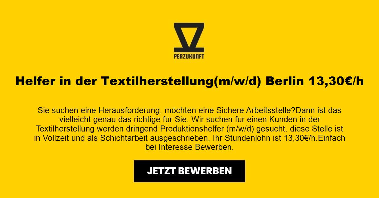 Helfer m/w/d in der Textilherstellung - Berlin 28,72 EUR/h