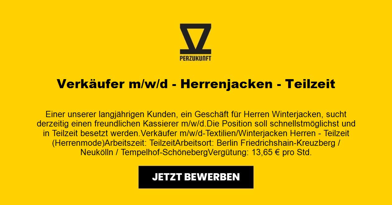 Verkäufer m/w/d - Herrenjacken - Teilzeit