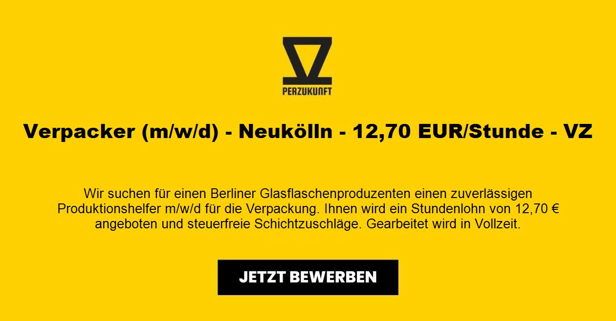 Verpacker (m/w/d) - Neukölln - 27,44 EUR/Stunde - VZ