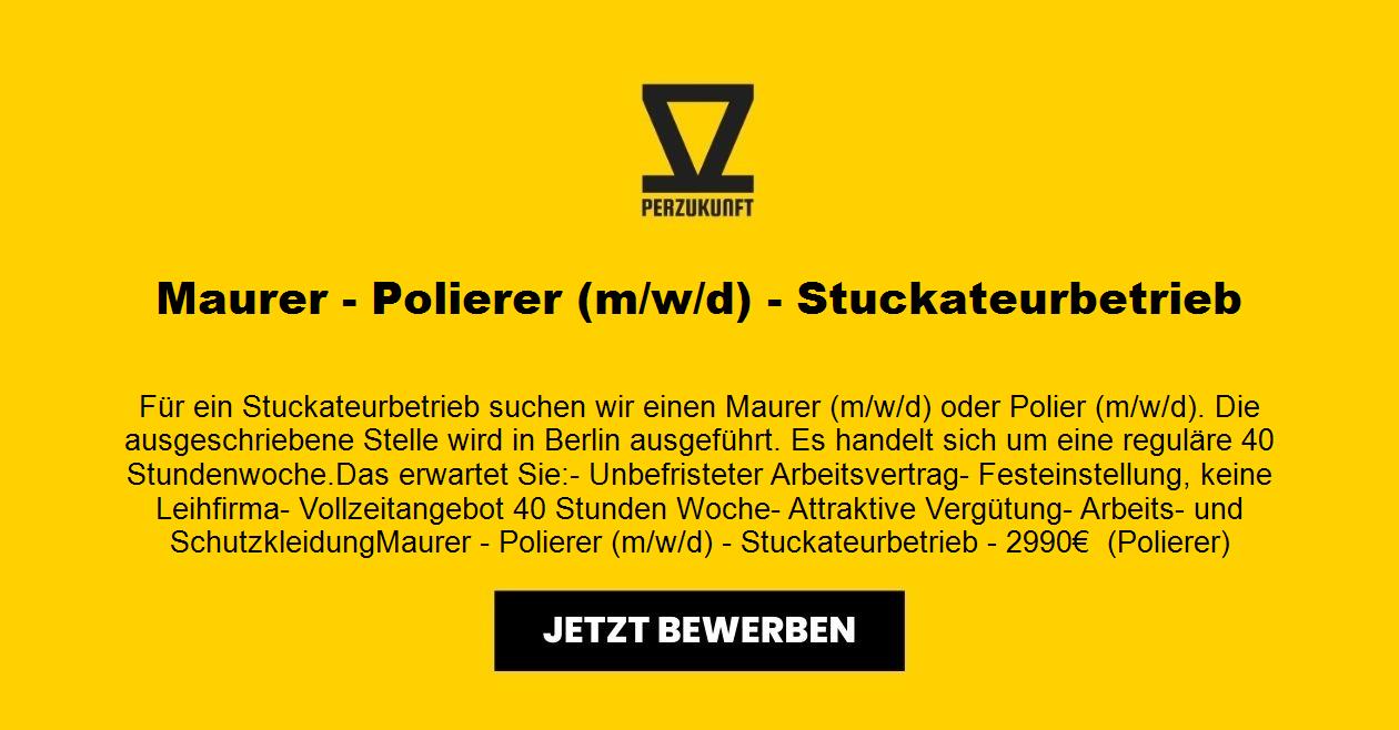 Maurer - Polierer (m/w/d) - Stuckateurbetrieb