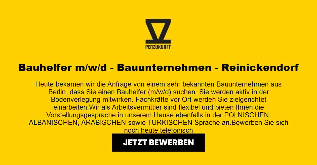 Bauhelfer m/w/d - Bauunternehmen  -  Reinickendorf