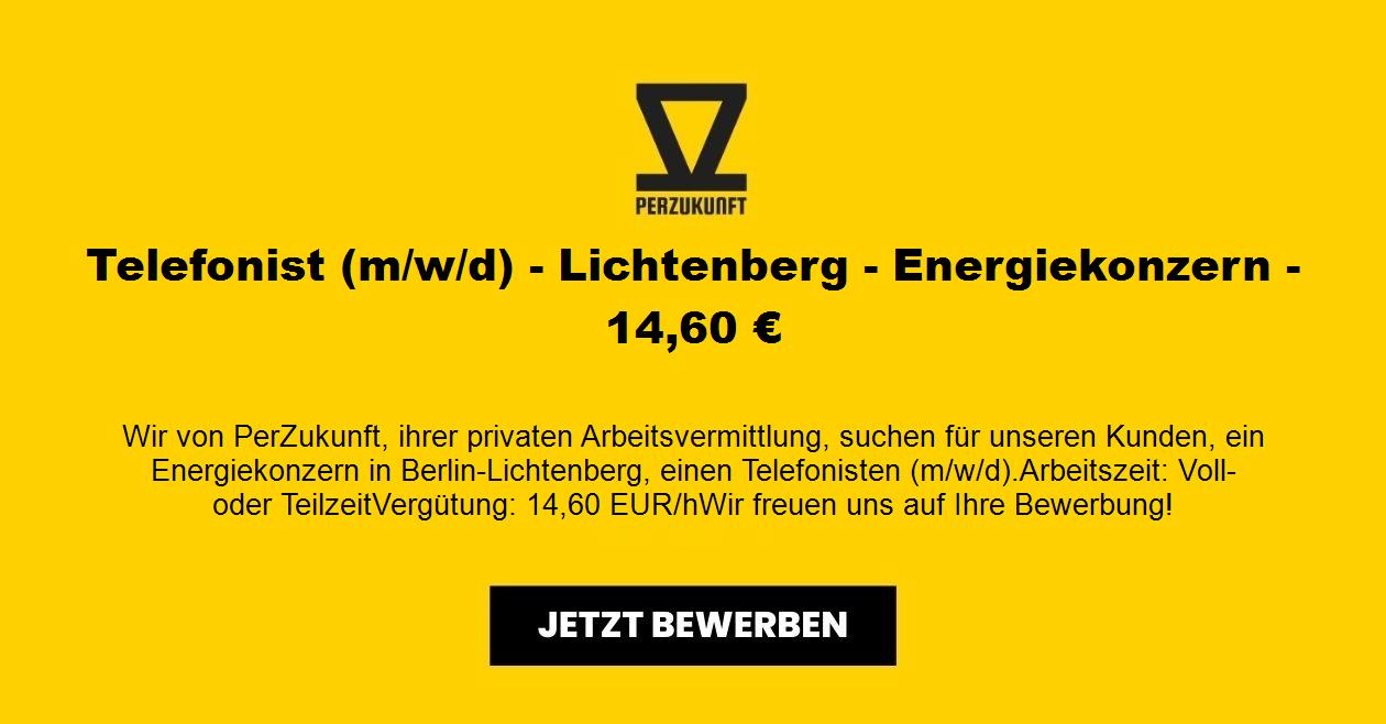 Telefonist (m/w/d) - Energiekonzern - 40,76 €