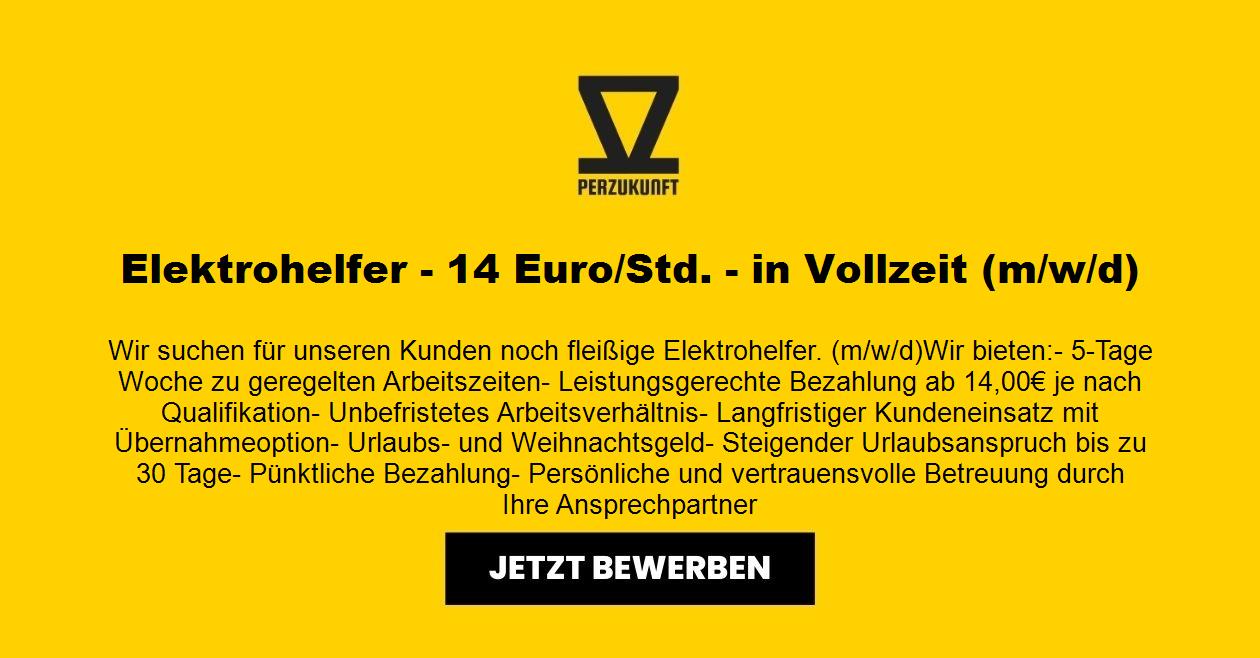 Elektrohelfer - 28,09 Euro/Std. - in Vollzeit (m/w/d)