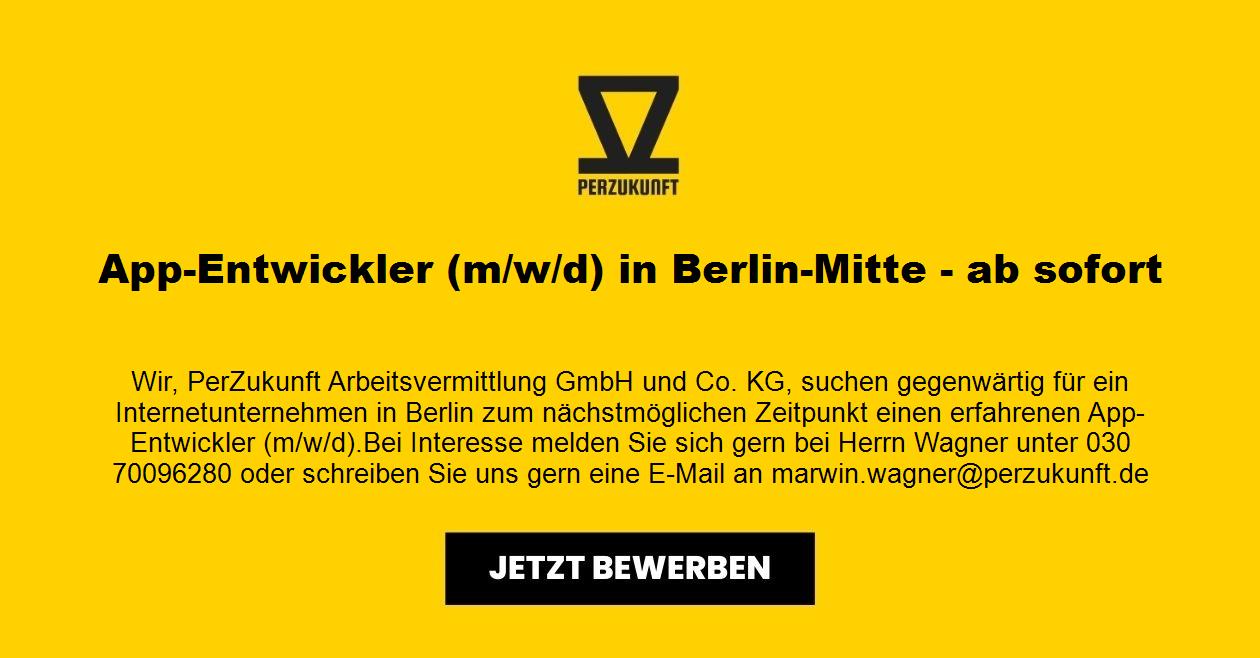 App-Entwickler (m/w/d) in Berlin-Mitte - ab sofort