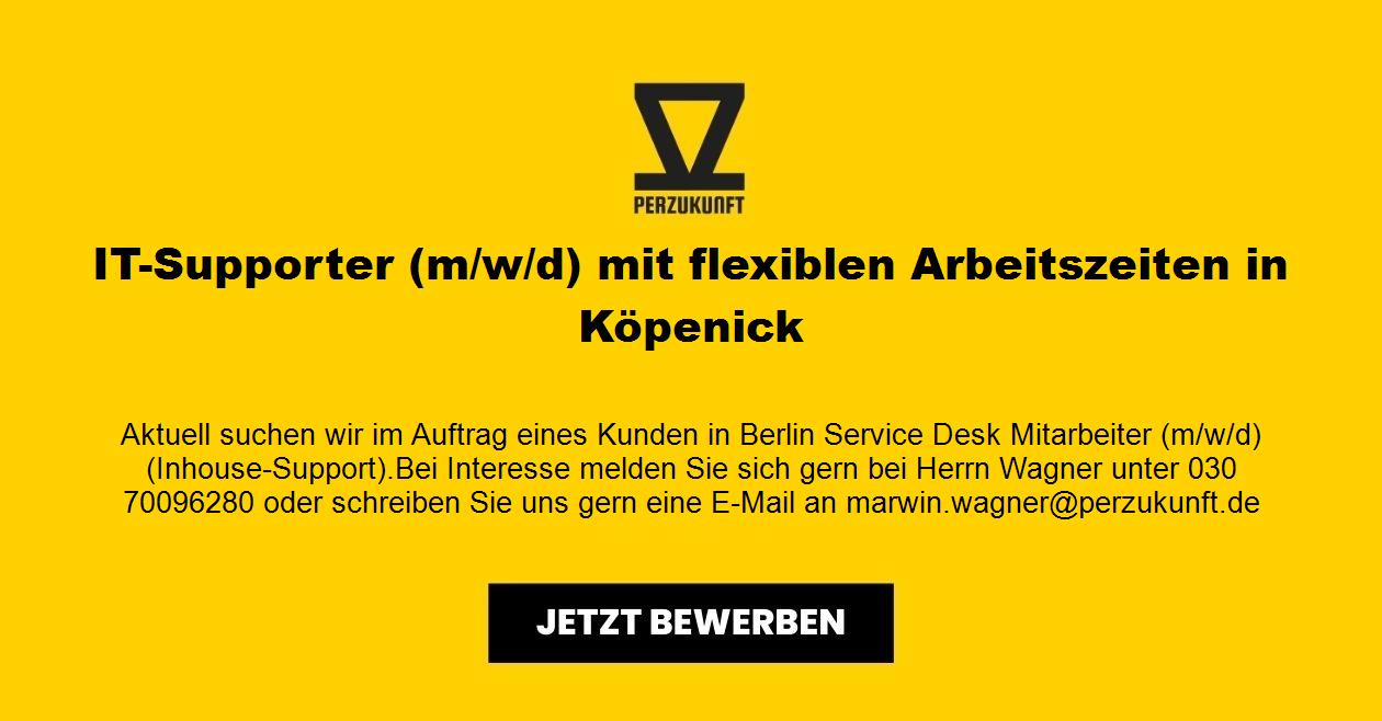 IT-Supporter (m/w/d) mit flexiblen Arbeitszeiten in Köpenick