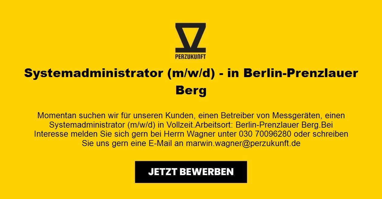 Systemadministrator (m/w/d) - in Berlin-Prenzlauer Berg