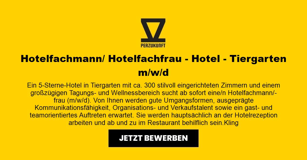 Hotelfachmann/ Hotelfachfrau - Hotel - Tiergarten  (m/w/d)