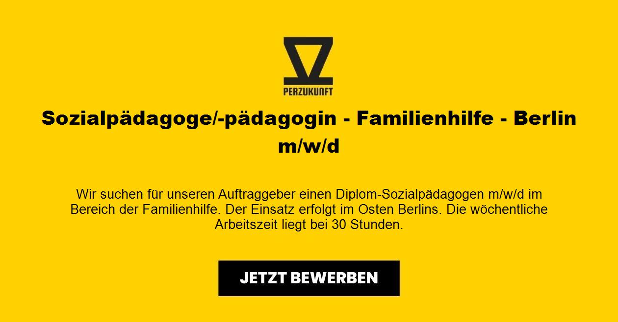 Sozialpädagoge /-pädagogin - Familienhilfe - Berlin (m/w/d)