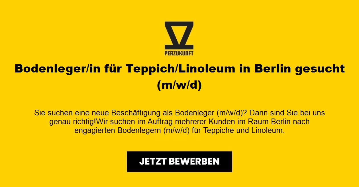 Bodenleger/in für Teppich/Linoleum in Berlin gesucht (m/w/d)