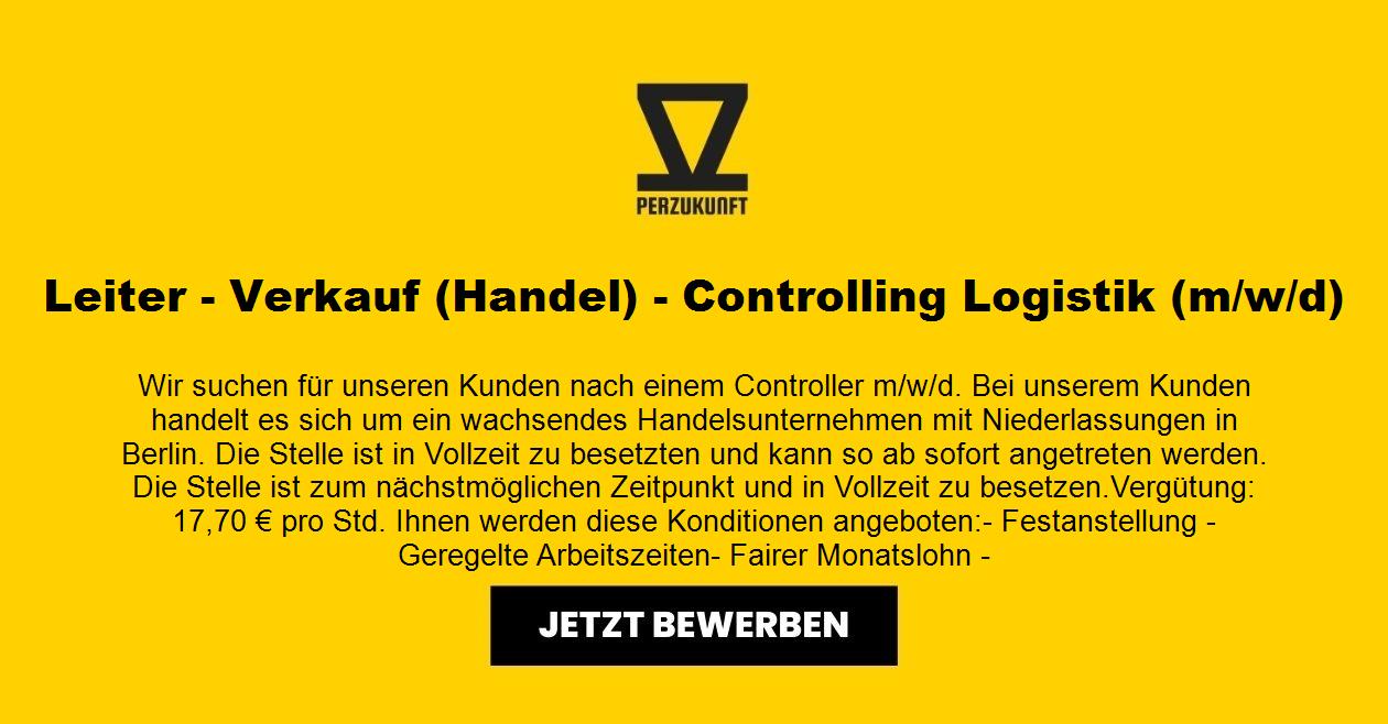 Leiter m/w/d - Verkauf (Handel) - Controlling Logistik