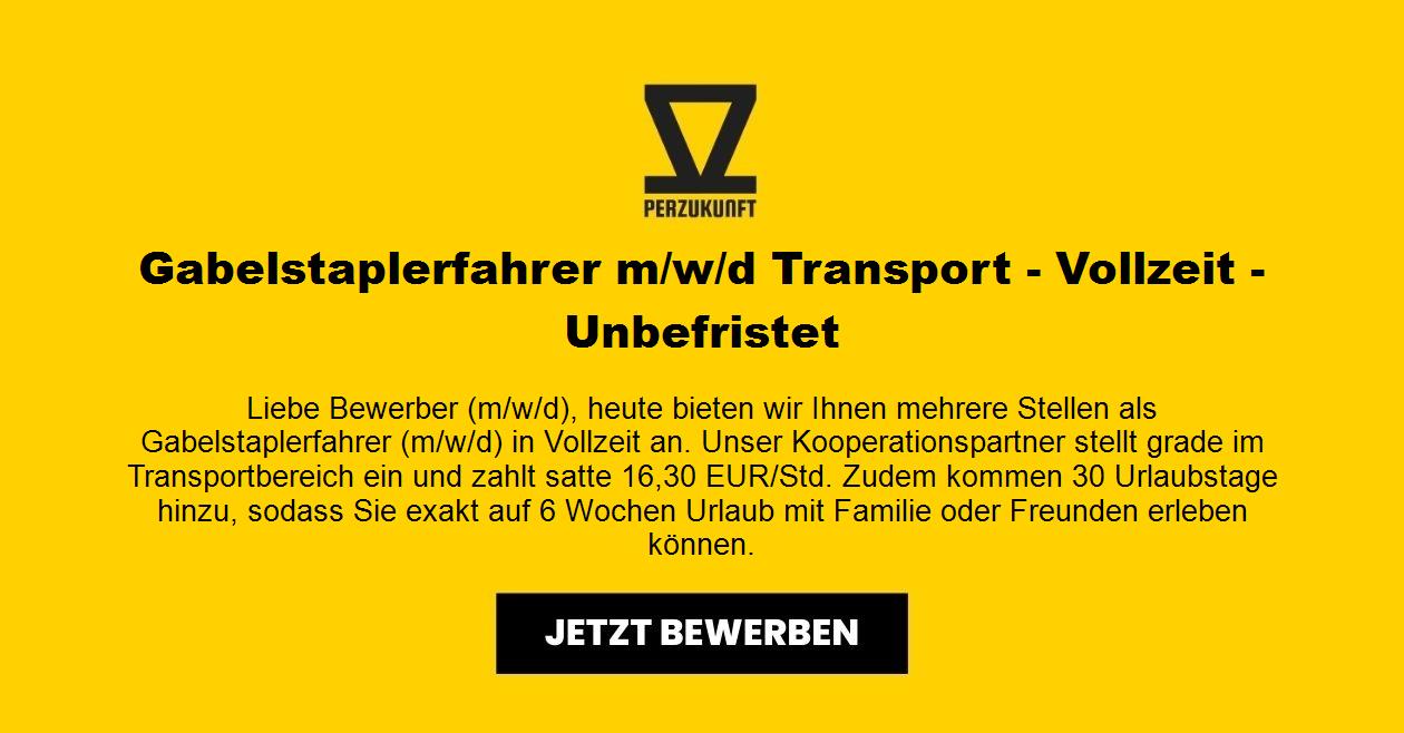 Gabelstaplerfahrer (m/w/d)Transport - Vollzeit - Unbefristet
