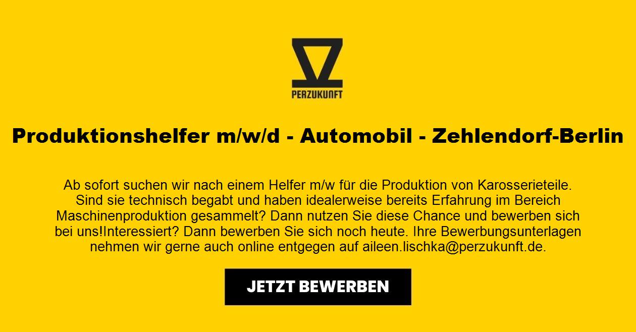 Produktionshelfer m/w/d - Automobil - Zehlendorf-Berlin