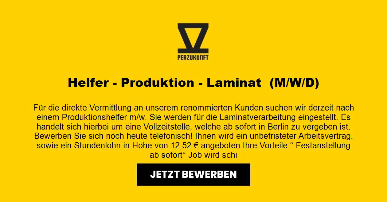 Helfer - Produktion - Laminat  M/W/D ab sofort