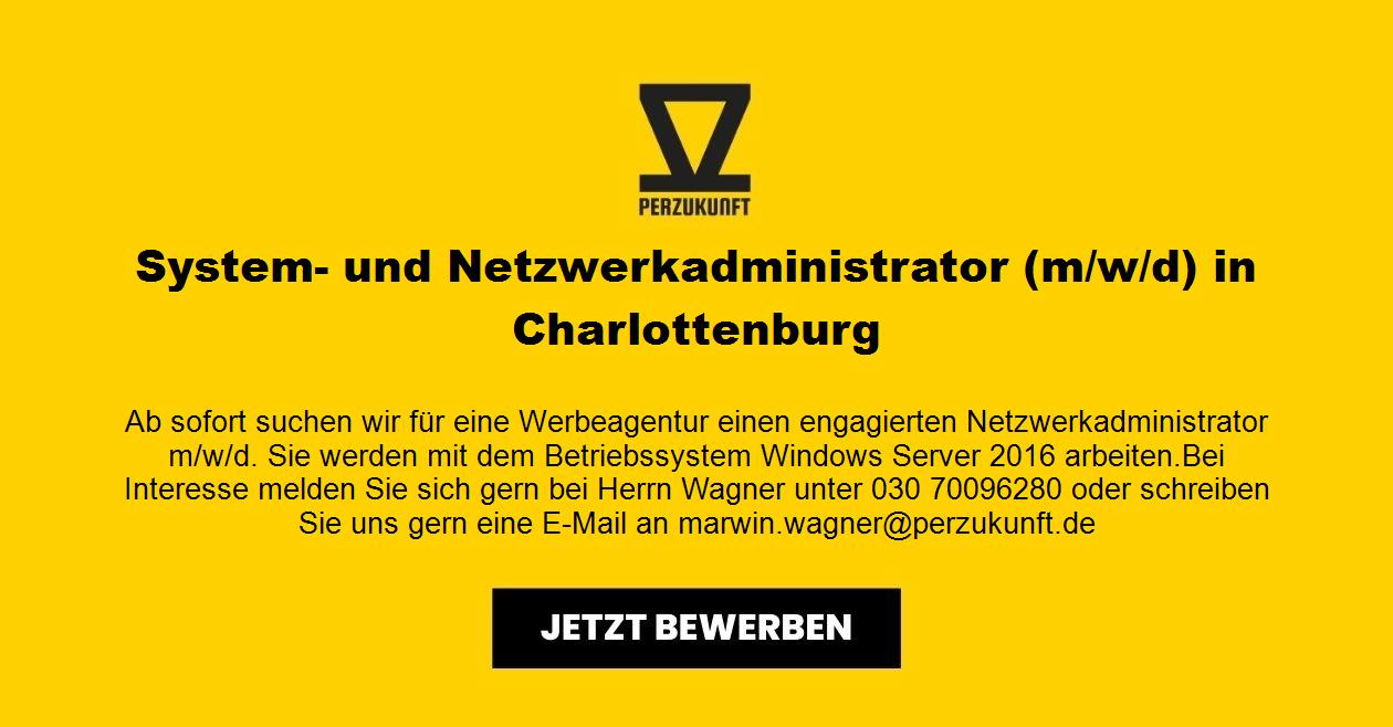 System- und Netzwerkadministrator m/w/d in Charlottenburg