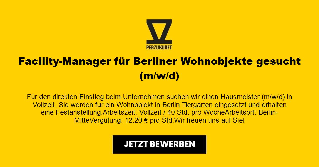Facility - Manager für Berliner Wohnobjekte gesucht (m/w/d)