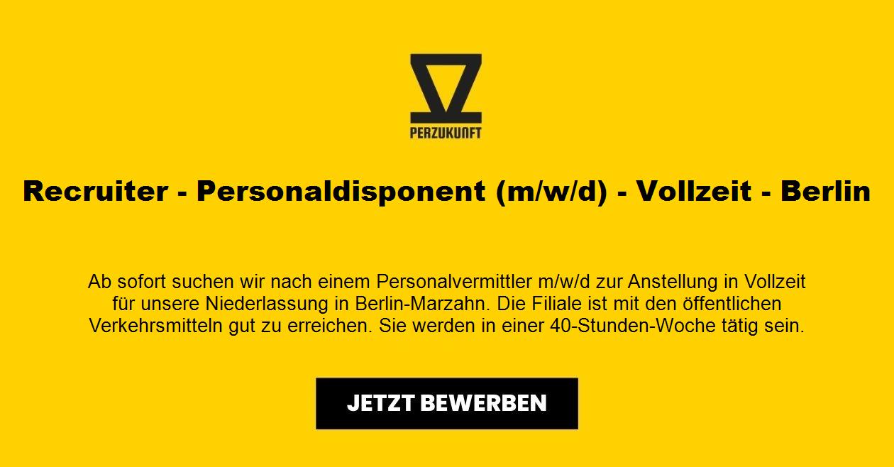 Recruiter / Personaldisponent m/w/d - Vollzeit - Berlin