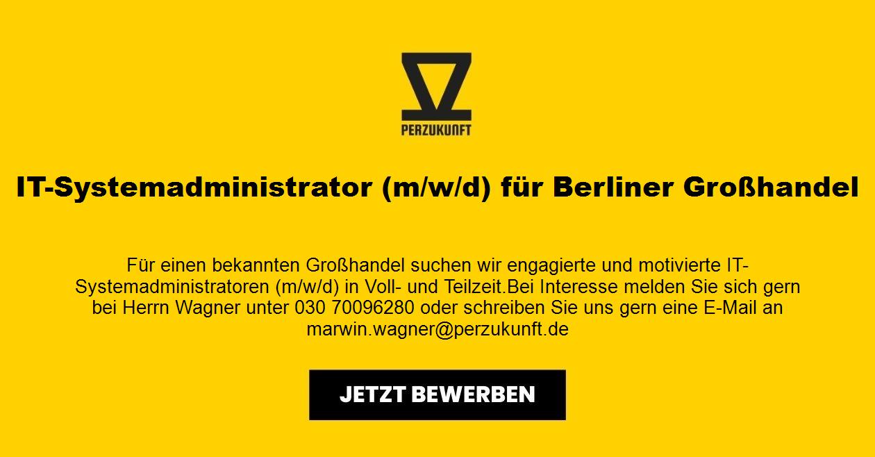 IT-Systemadministrator m/w/d für Berliner Großhandel