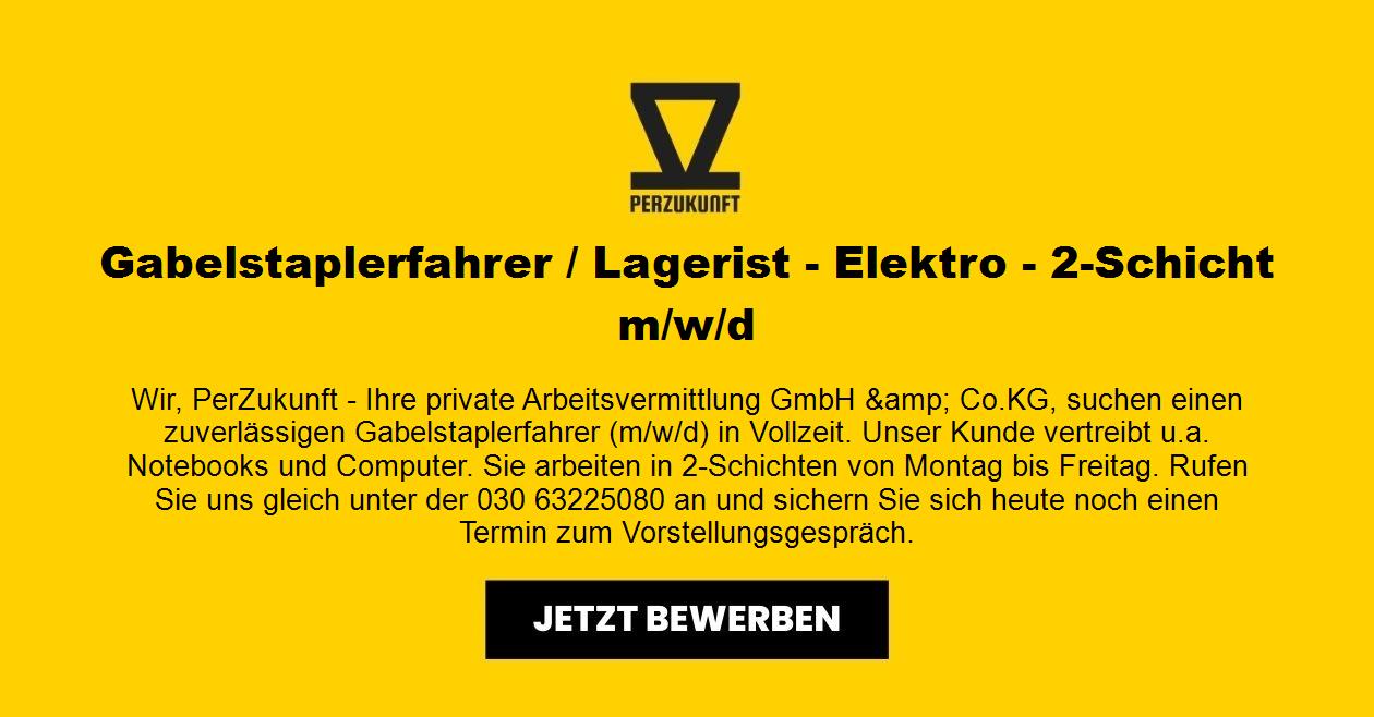 Gabelstaplerfahrer / Lagerist - Elektro - 2-Schicht m/w/d