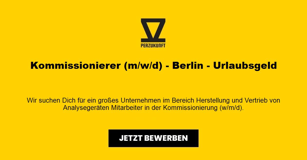 Kommissionierer (m/w/d) - Berlin - Urlaubsgeld: