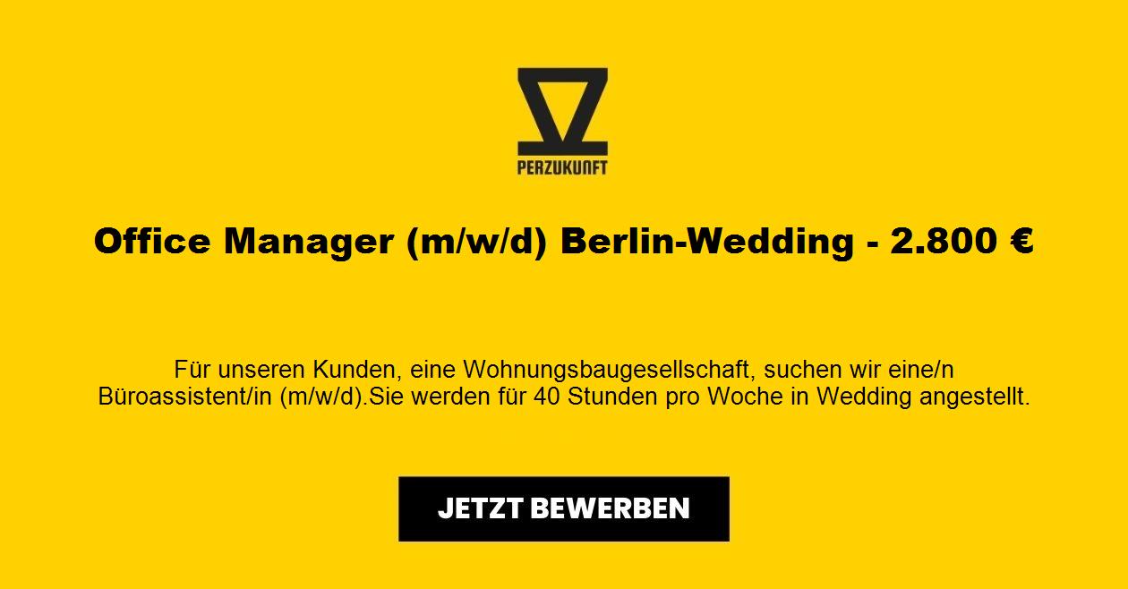 Office Manager (m/w/d) Berlin-Wedding - 7819,15 €