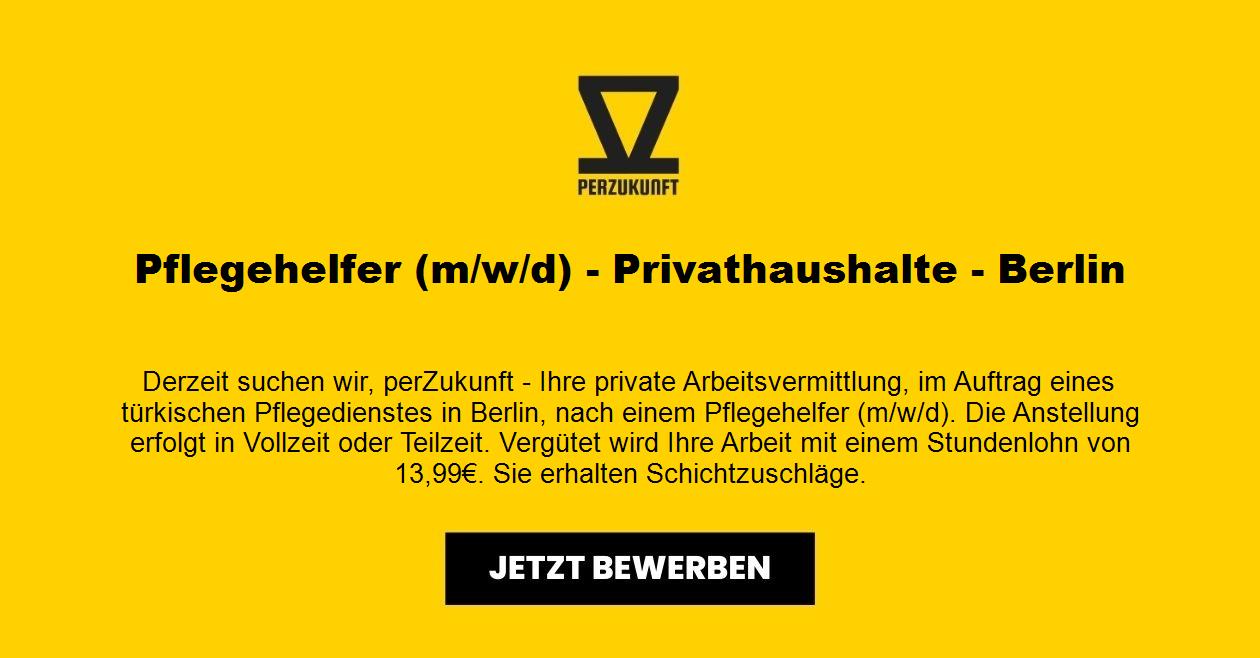 Pflegehelfer (m/w/d) - Privathaushalte - Berlin