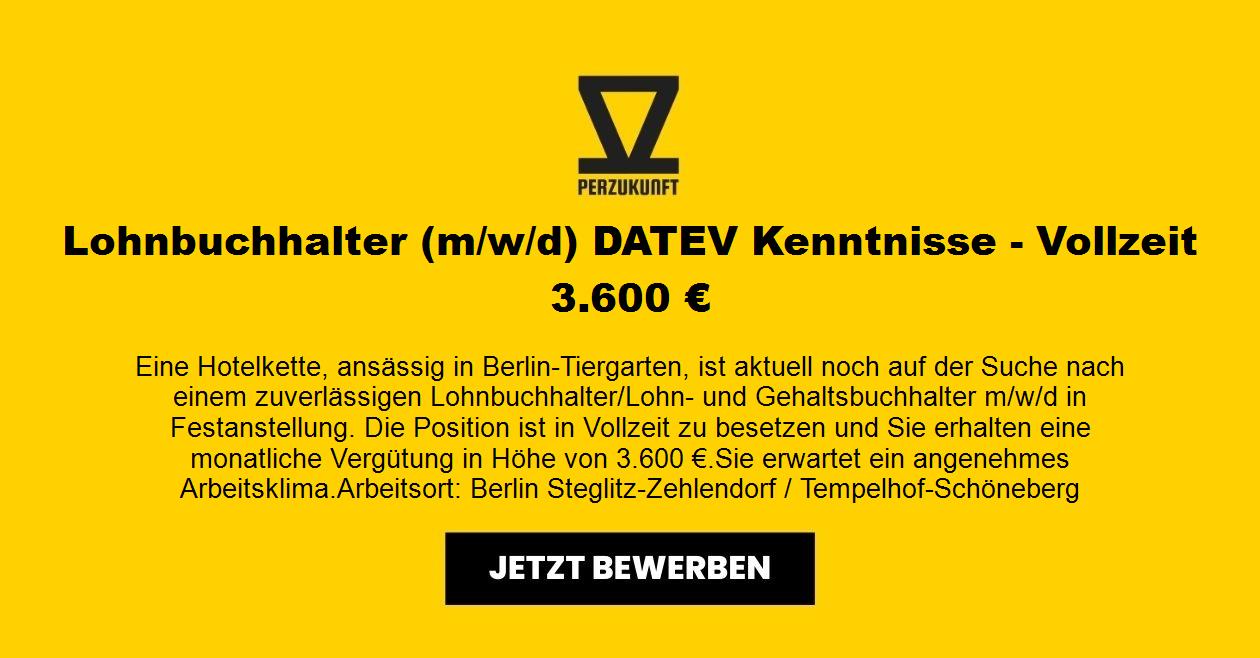Lohnbuchhalter (m/w/d) DATEV Kenntnisse - Vollzeit 10053,21 €