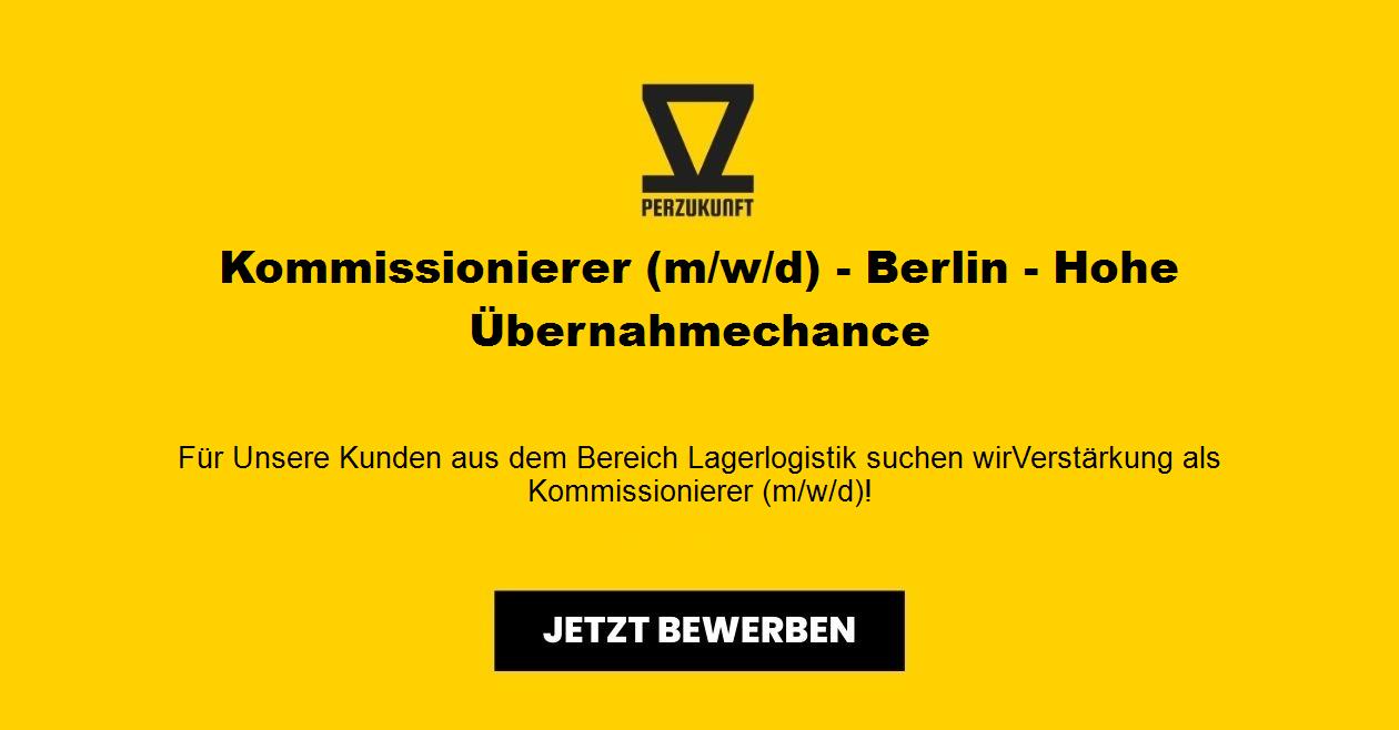 Kommissionierer (m/w/d) - Berlin - Hohe Übernahmechance