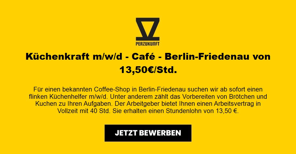 Küchenkraft (m/w/d) - Café - Berlin-Friedenau von 13,50€/Std