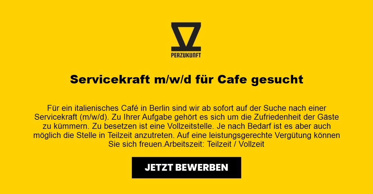 Servicekraft (m/w/d) für Cafe gesucht