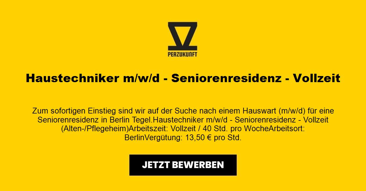 Haustechniker m/w/d - Seniorenresidenz - Vollzeit