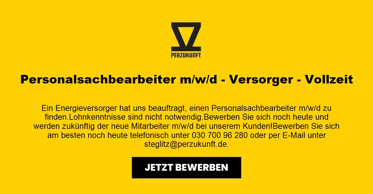 Personalsachbearbeiter m/w/d - Versorger - Vollzeit