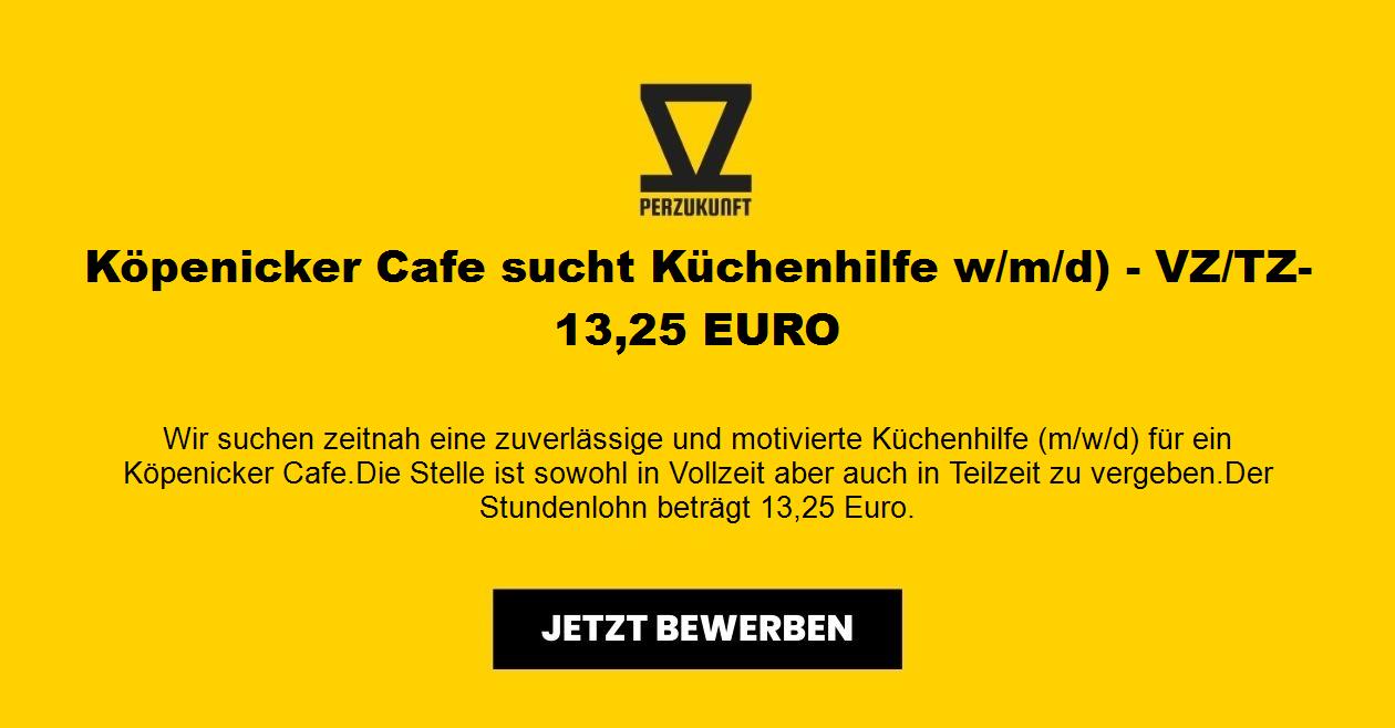 Köpenicker Cafe sucht Küchenhilfe m/w/d)