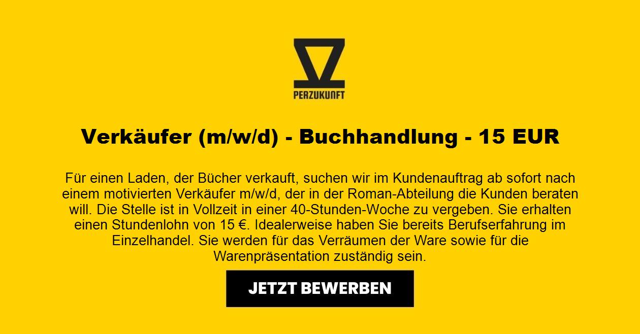 Verkäufer (m/w/d) - Buchhandlung - 32,41 EUR - Berlin