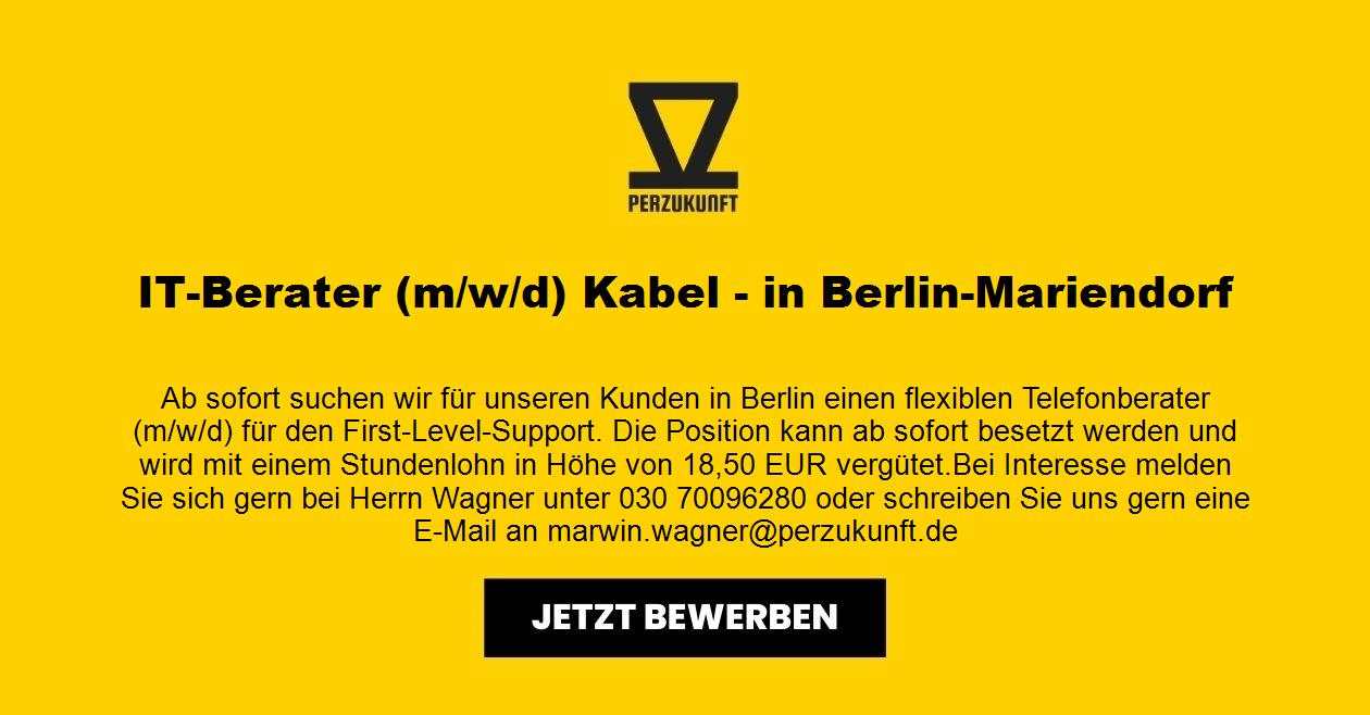 IT-Berater m/w/d Kabel - in Berlin-Mariendorf