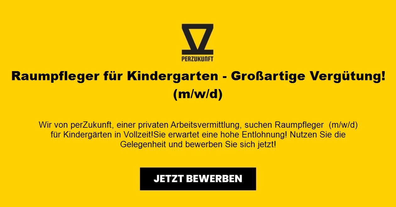 Raumpfleger für Kindergarten - Großartige Vergütung! (m/w/d)