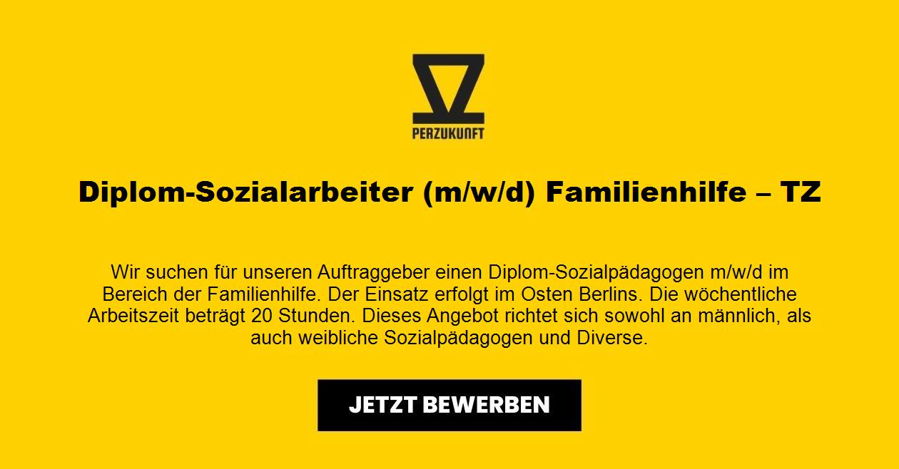 Diplom-Sozialarbeiter (m/w/d) Familienhilfe – TZ