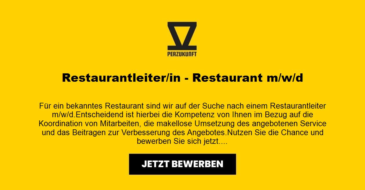 Restaurantleiter/in - Restaurant m/w/d