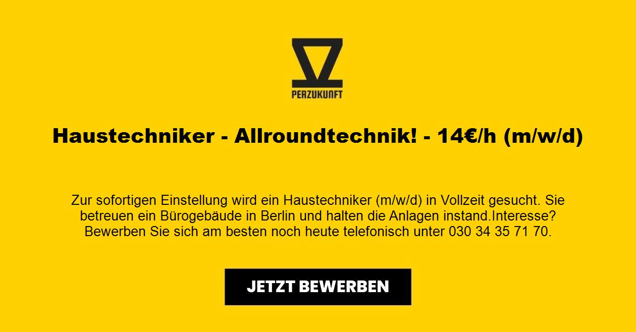 Haustechniker - Allroundtechnik! - 23,40€/h (m/w/d)