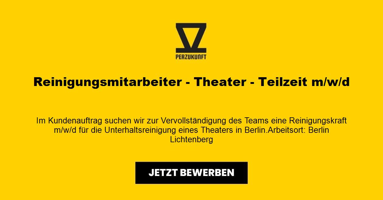 Reinigungsmitarbeiter - Theater - Teilzeit m/w/d