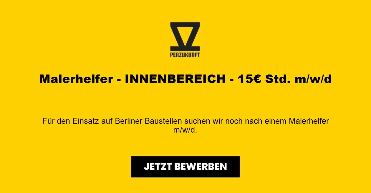Malerhelfer - INNENBEREICH - 25,07€ Std. m/w/d